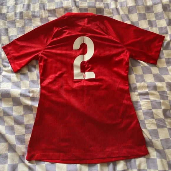 Nike Dri-Fit Ladies England Shirt - Red - Size S - Picture 5 of 9